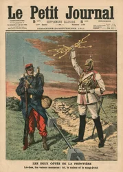 Les deux côtés de la frontière, illustration de couverture de 